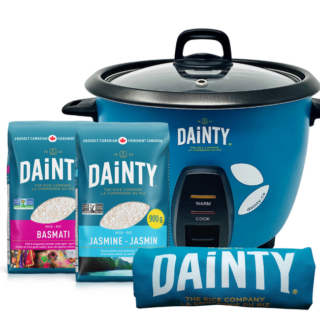 Dainty Rice Cooker with 2 Packs | Les Aliments Dainty Foods Dainty Rice Cooker with 2 Packs | Les Aliments Dainty Foods