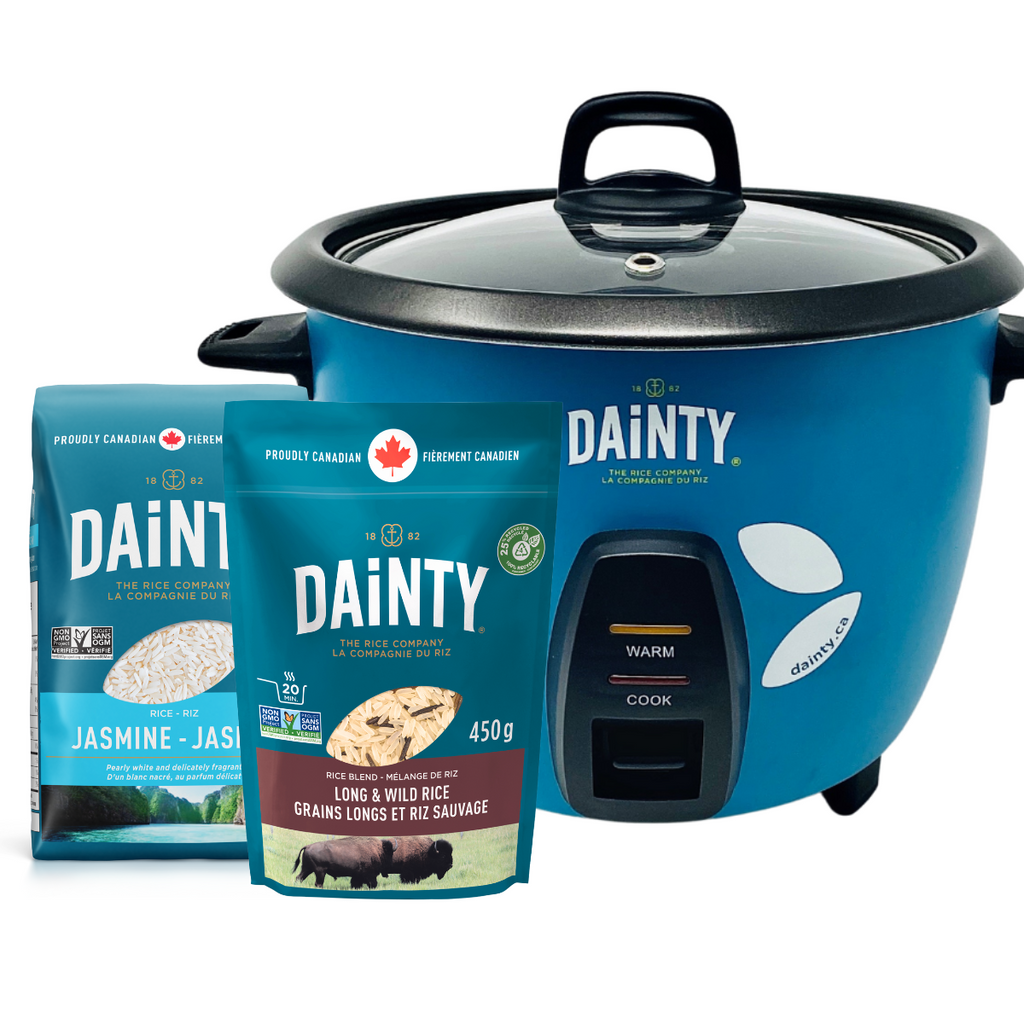 Dainty Rice Cooker with 2 Packs | Les Aliments Dainty Foods